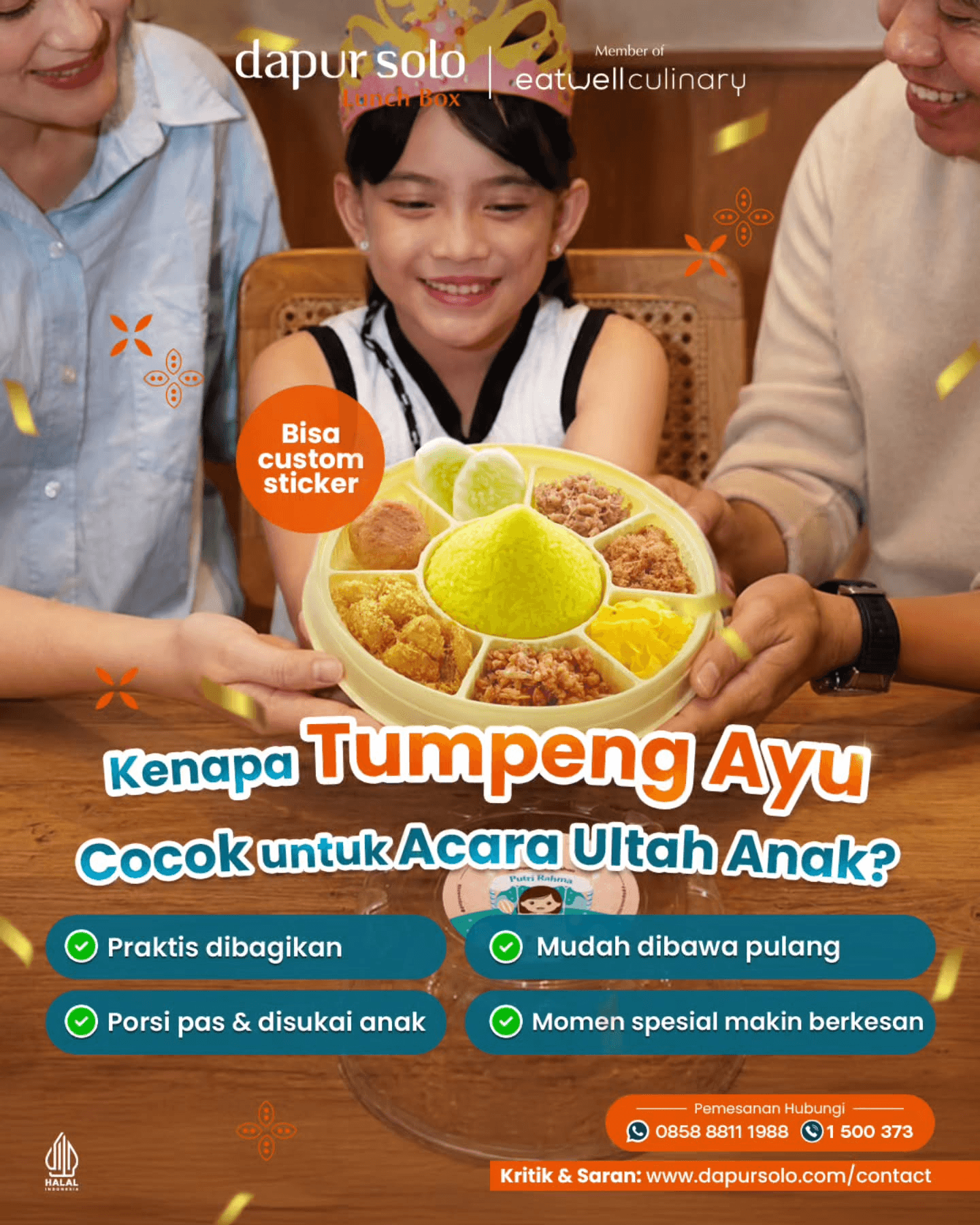 Iklan Dapur Solo menampilkan suasana hangat makan bersama keluarga - Slide 1